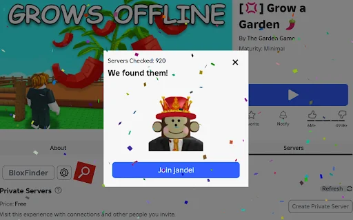Download BloxFinder Terbaru – Gabung Server Roblox Teman Mudah - Screenshot 1