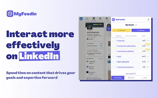 MyFeedIn: Analisis & Feed LinkedIn Terbaik – Unduh Gratis - Screenshot 1