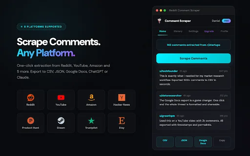 Download Reddit Comment Scraper Terbaru – Ekspor Data Mudah - Screenshot 2