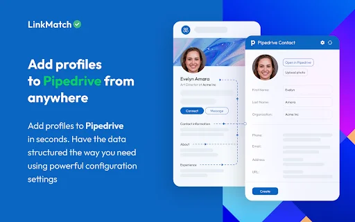 LinkMatch untuk Pipedrive – Integrasi CRM Terbaik untuk Sales - Screenshot 1