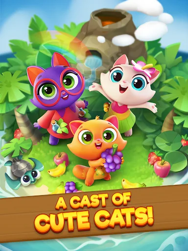 Download Tropicats: Tropical Match3 Terbaru – Game Puzzle Kucing - Screenshot 10