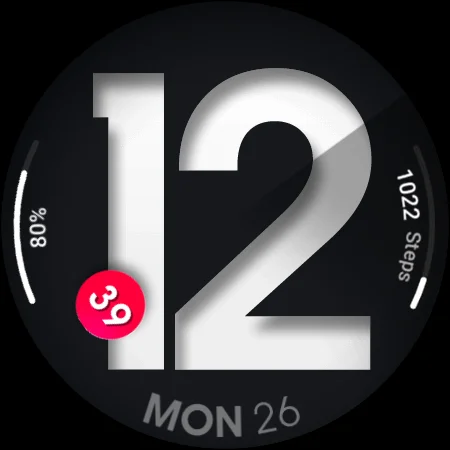 Download UsA Spatial Dot – Tampilan Jam Unik untuk Wear OS - Screenshot 19