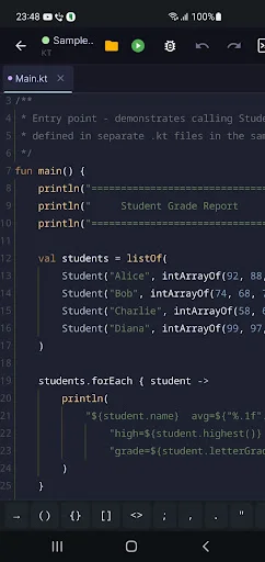 Download Java Kotlin IDE & Compiler Terbaru – Coding Offline - Screenshot 3