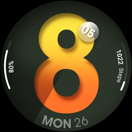 Download UsA Spatial Dot – Tampilan Jam Unik untuk Wear OS - Screenshot 18