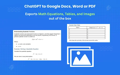 ChatGPT to Google Docs: Ekspor Chat ke Word & PDF Instan - Screenshot 1