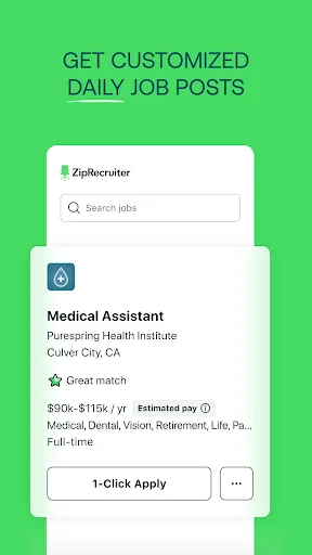 Download Job Search by ZipRecruiter – Cari Kerja Cepat & Mudah - Screenshot 2