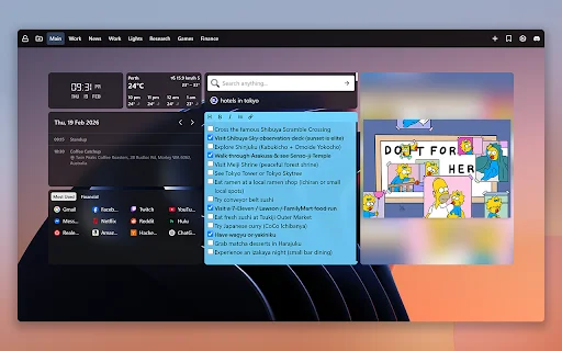 New Tab Widgets – Dashboard Pribadi Terbaik untuk Chrome - Screenshot 2