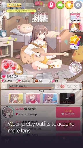 Download Guitar Girl Terbaru – Game Santai & Musik Menenangkan - Screenshot 4