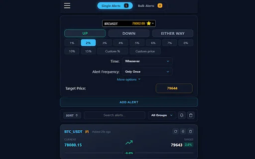 Crypto Price Alerts for Binance – Pantau Harga Kripto Real-time - Screenshot 4