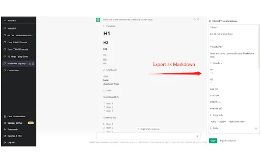 ExportGPT: Ekspor Percakapan ChatGPT ke PDF & Markdown - Screenshot 3