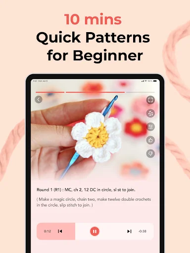 Download YarnPal Crochet untuk Pemula – Tutorial Mudah & Pola Gratis - Screenshot 11